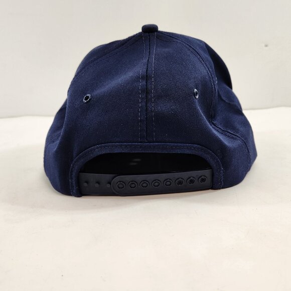 United Scrambled Eggs Snapback Hat Navy Blue One Size Made in Canada - Picture 5 of 9
